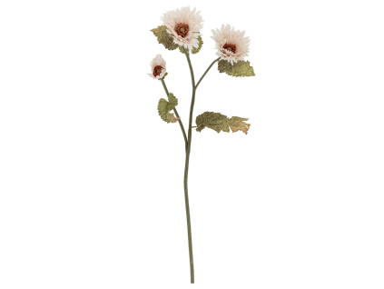Bílá umělá květina Chrysantemum 96 cm