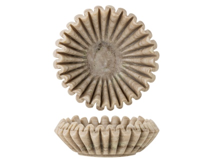 Béžová mramorová dekoratovní mísa Harmonia 17,5 cm