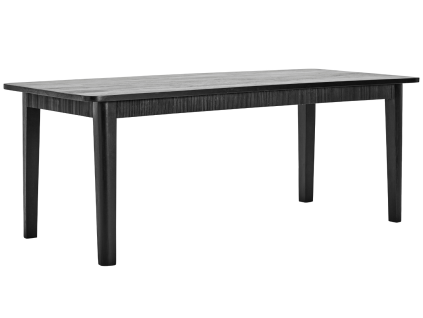 Černý dřevěný jídelní stůl Balance 200 × 90 cm