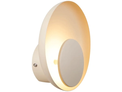 Béžové kovové nástěnné LED světlo Marsi 21 cm