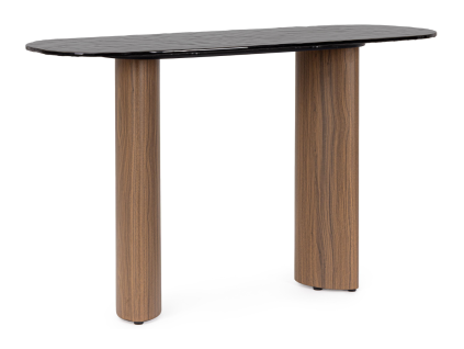 Toaletní stolek Bizzotto Glassen 120 x 45 cm se skleněnou deskou