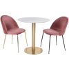 Bílý kulatý bistro stůl Ascona 90 cm