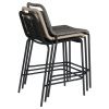Černá pletená barová židle Kave Home Lambton 62 cm