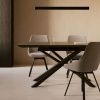 Černý skleněný rozkládací jídelní stůl Kave Home Theone 160-210 x 90 cm -fv-interier-25