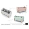 Mátově zelený lakovaný úložný box na hračky Vipack Kiddy 39 x 80 cm