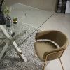 Skleněný jídelní stůl Kave Home Argo 200 x 100 cm s nerezovou podnoží -fv-interier-25