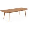 Dřevěný rozkládací zahradní stůl Kave Home Hanzel 183-240 x 100 cm
