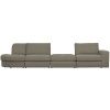 Šedý látkový středový modul Flaireen 90 cm