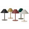 Černá plastová nabíjecí stolní LED lampa Halo Design Hygge 19,5 cm