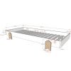 Bílá lakovaná stohovatelná postel Vipack Modulo Arrow 90 x 200 cm