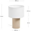 Béžová látková stolní lampa Kave Home Bianella 29 cm -fv-interier-25