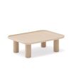 Přírodní dřevěný set konferenčních stolků Teulat Nest 79/49 x 79/49 cm