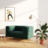 Tmavě zelené sametové křeslo Ame Yens Kukumo -fv-interier-25