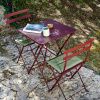 Třešňově červený kovový skládací stůl Fermob Bistro 71 x 71 cm -fv-interier-25