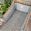 Modrý bavlněný mantinel do postýlky Denim Lions 210 cm -fv-interier-25