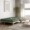 Tmavě šedá trojmístná rozkládací pohovka Karup Design Folk 190 cm