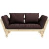 Tmavě hnědá dvoumístná rozkládací pohovka Karup Design Beat 162 cm