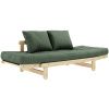 Zelená dvoumístná rozkládací pohovka Karup Design Beat 162 cm