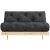 Tmavě šedá dvoumístná rozkládací pohovka Karup Design Roots 160 cm