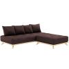 Tmavě hnědá trojmístná pohovka Karup Design Senza 200 cm