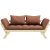 Hnědá dvoumístná rozkládací pohovka Karup Design Bebop 174 cm