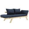 Tmavě modrá dvoumístná rozkládací pohovka Karup Design Bebop 174 cm