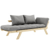 Šedá dvoumístná rozkládací pohovka Karup Design Bebop 174 cm