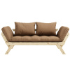 Světle hnědá dvoumístná rozkládací pohovka Karup Design Bebop 174 cm