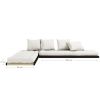 Světle hnědá trojmístná rozkládací pohovka Karup Design Chico 200 cm