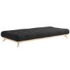 Extra měkká černá futonová matrace Karup Design Double Latex 80 x 200 cm, tl. 18 cm