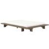 Hnědá dřevěná dvoulůžková postel Karup Design Japan 180 x 200 cm