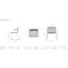 Olivově zelená plastová zahradní židle HOUE Click s područkami