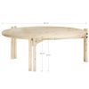 Modrý dřevěný konferenční stolek Karup Design Sticks 80 cm