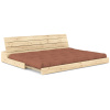 Hnědá dvoumístná rozkládací pohovka Karup Design Base 196 cm