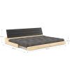 Zelená dvoumístná rozkládací pohovka Karup Design Base 196 cm