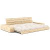 Béžová manšestrová dvoumístná rozkládací pohovka Karup Design Base 244 cm