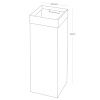 Bílý kovový odpadkový koš Yamazaki Tall 27 l