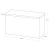Bílý kovový úložný box Yamazaki Rin 23 x 10,5 cm