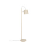 Béžová kovová stojací lampa ZUIVER BUCKLE HEAD 150 cm