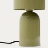 Světle zelená kovová stolní lampa Kave Home Monze -fv-interier-25
