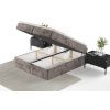 Hnědá čalouněná postel boxspring FREJA 140 x 200 cm -fv-interier-25