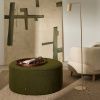 Zelený bouclé taburet Kave Home Kaeli 90 cm -fv-interier-25