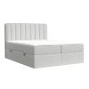 Šedobéžová čalouněná postel boxspring SKYFALL 160 x 200 cm