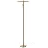 Mosazná kovová stojací LED lampa Reflection 140,5 cm