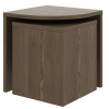 Set dvou hnědých dřevěných odkládacích stolků Karup Design Combine