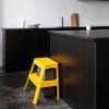Žluto-šedá dřevěná stolička Step It Up 48 cm -fv-interier-25
