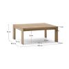 Dřevěný zahradní konferenční stolek Kave Home Ambra 82,5 x 82,5 cm