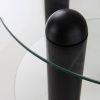 Skleněný odkládací stolek EGAN 48 cm s černou podnoží -fv-interier-25
