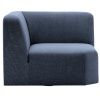 Tmavě modrý rohový modul Kave Home Neom 89 x 89 cm