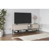 Krémově-černý lakovaný TV stolek Amira 180 x 35 cm -fv-interier-25